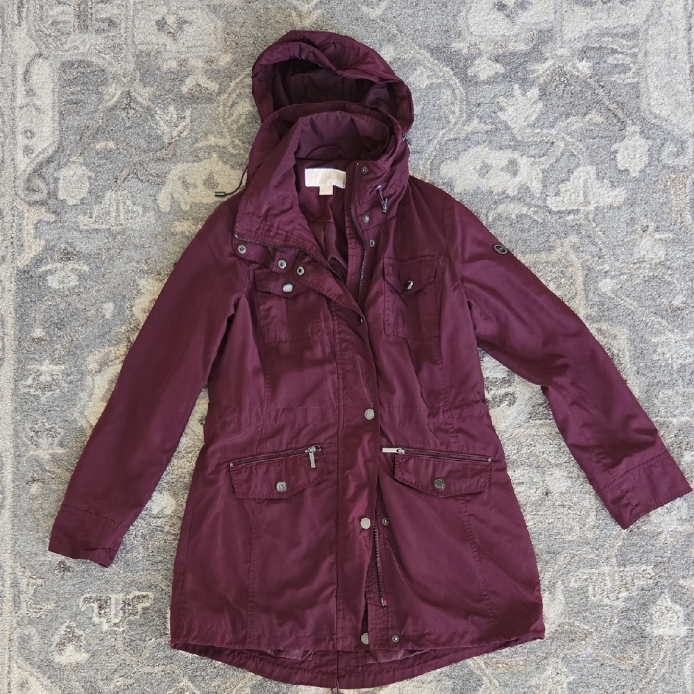 Michael Kors Plum Utility Jacket
